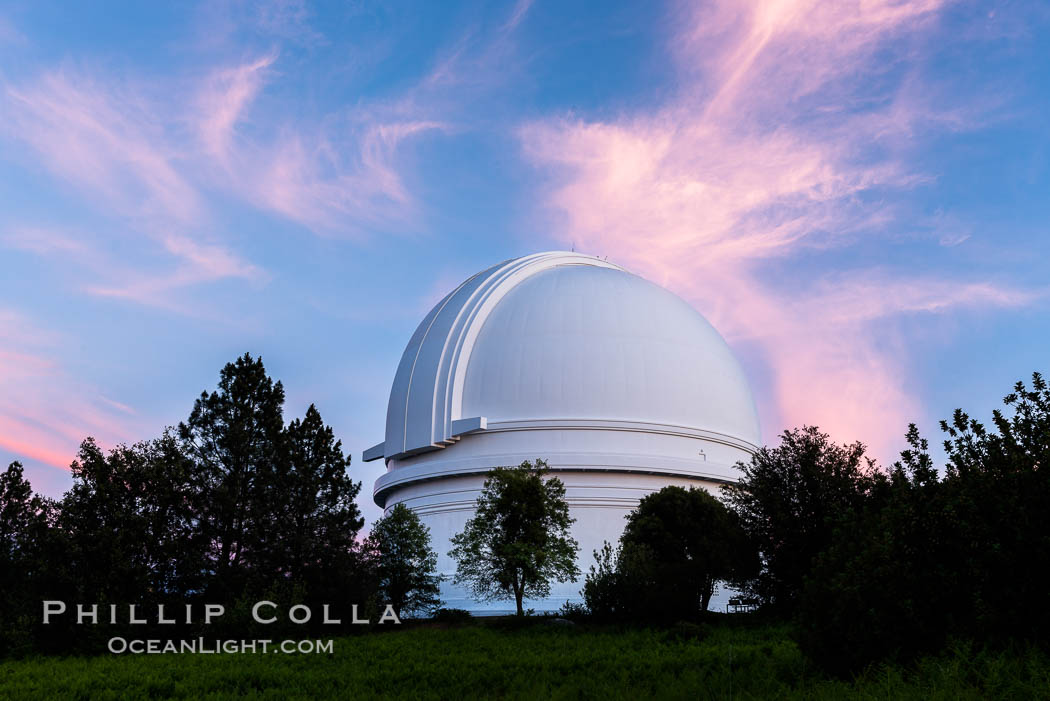 Palomar Observatory at sunset. Palomar Mountain, California, USA, natural history stock photograph, photo id 29329