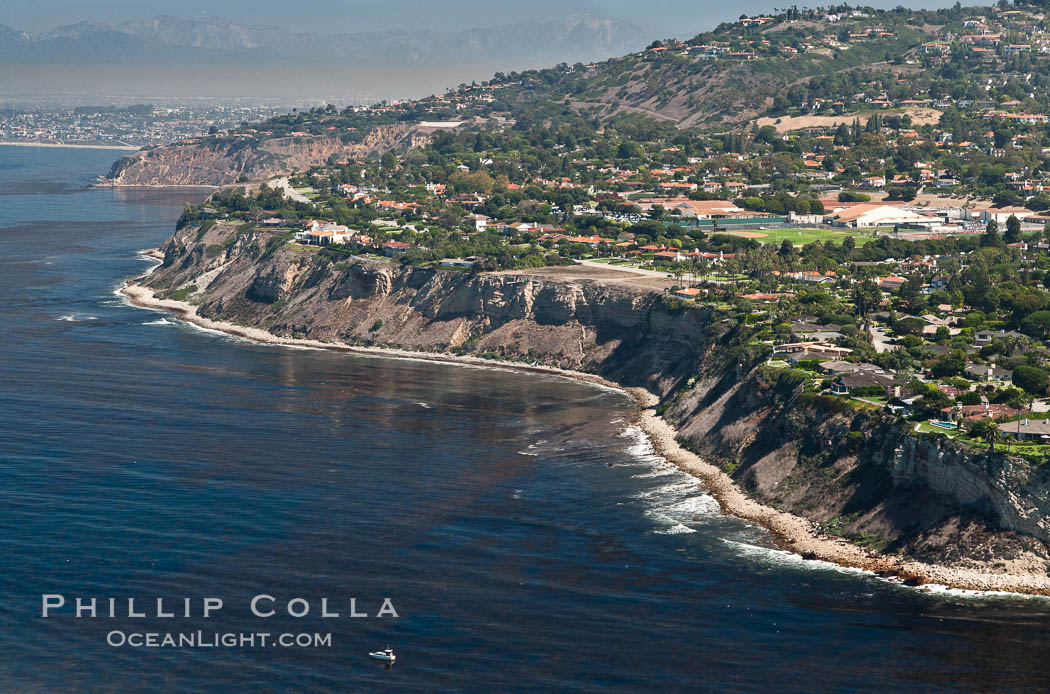 Palos Verdes Peninsula, overlooking the Pacific Ocean near Los Angeles., natural history stock photograph, photo id 25987