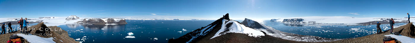 Panorama of Devil Island in Antarctica. Antarctic Peninsula, natural history stock photograph, photo id 26302