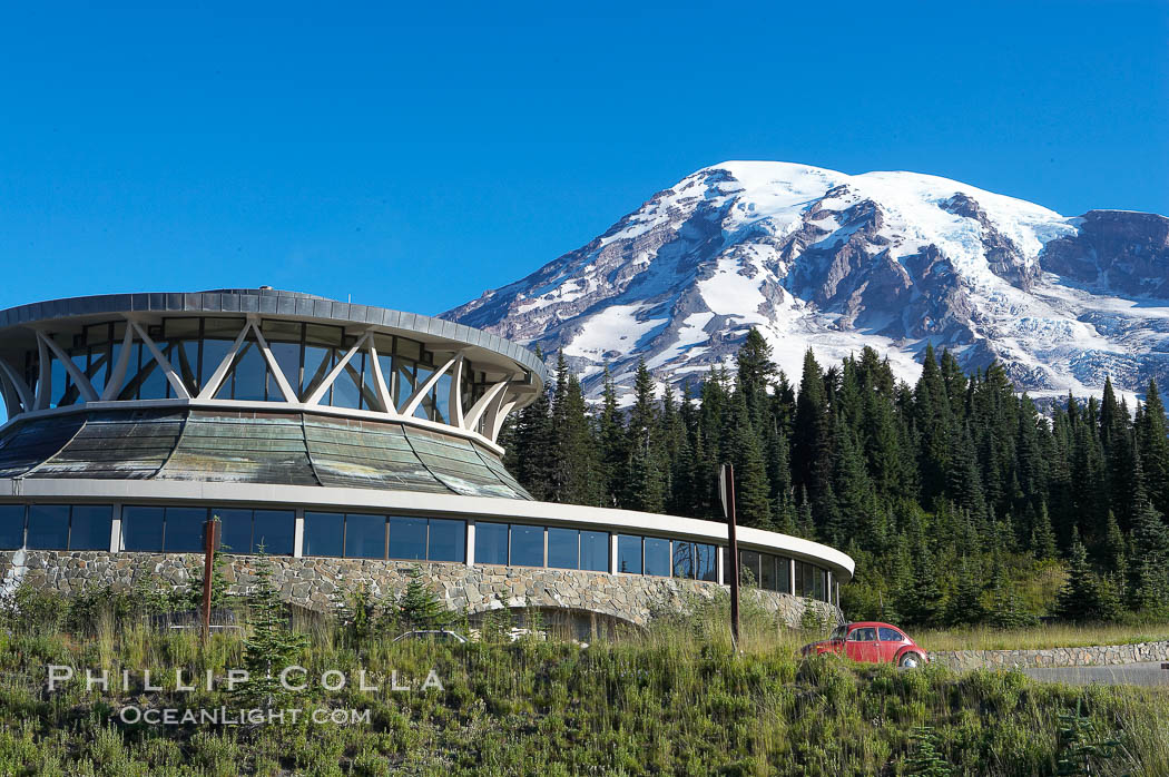 Paradise Park Visitor Center. Mount Rainier National Park, Washington, USA, natural history stock photograph, photo id 13909