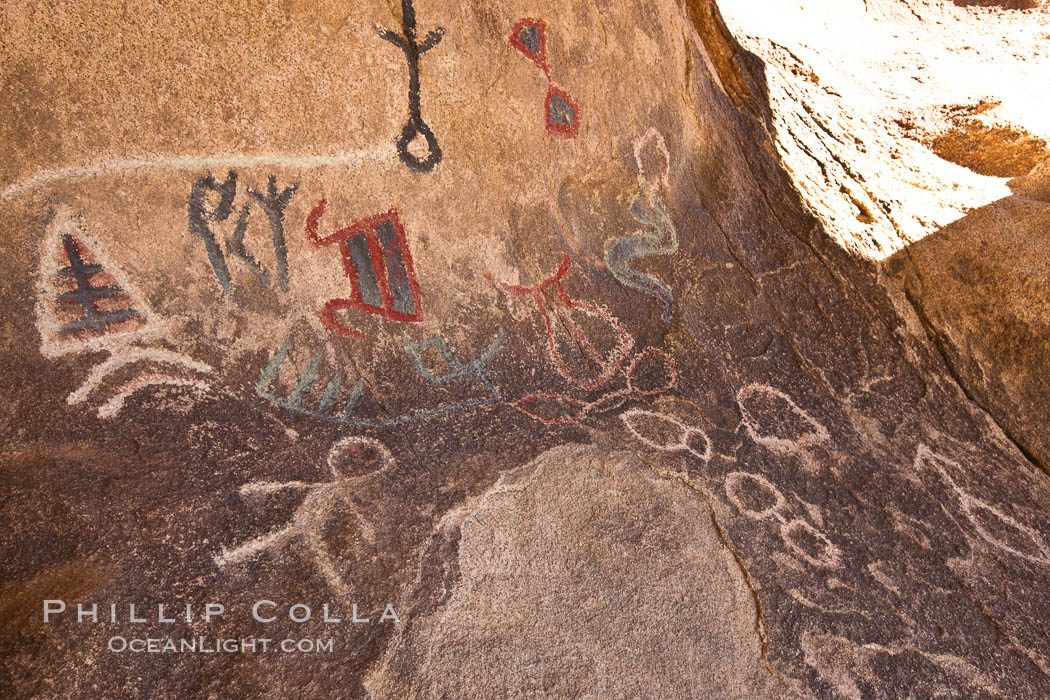 Petroglyphs in Joshua Tree National Park, near Barker Dam. California, USA, natural history stock photograph, photo id 26772