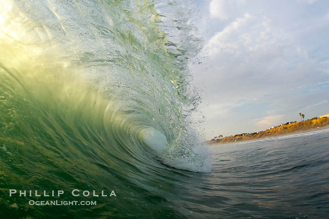 Sunset wave., natural history stock photograph, photo id 19403