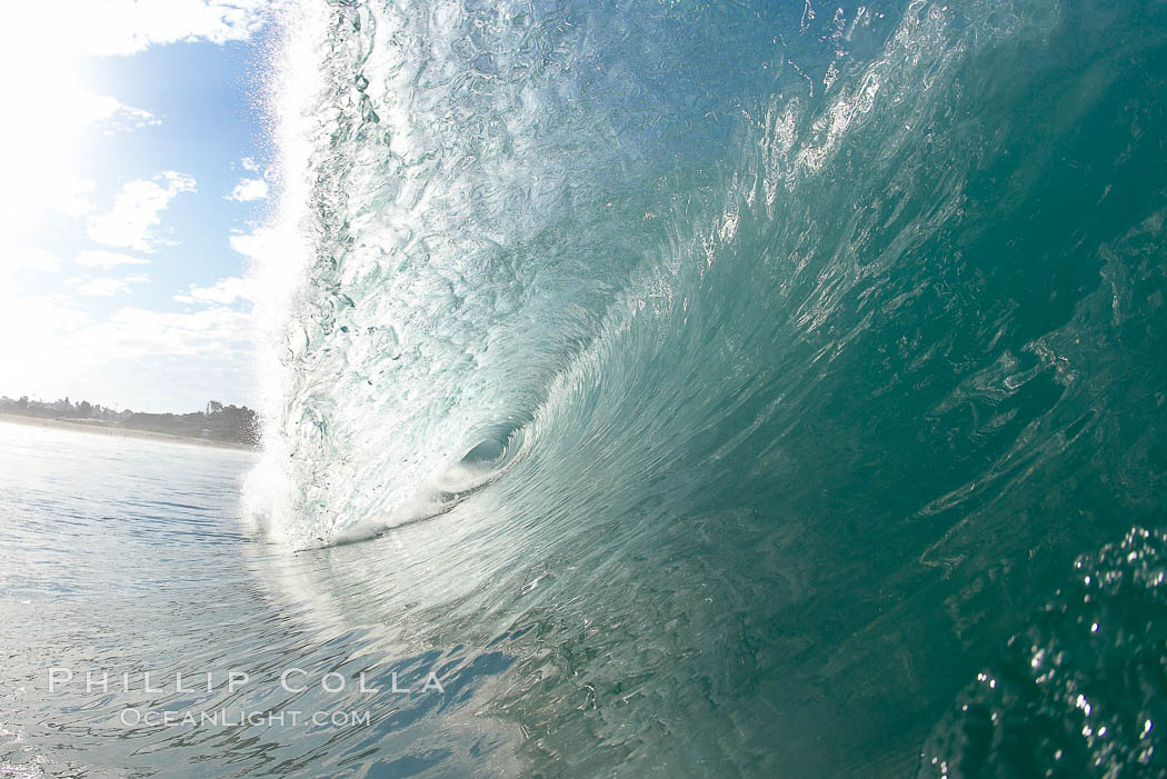 Breaking wave, Ponto, South Carlsbad, California. USA, natural history stock photograph, photo id 17394