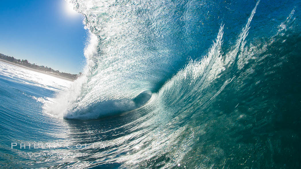 Breaking wave, Ponto, South Carlsbad. California, USA, natural history stock photograph, photo id 17680