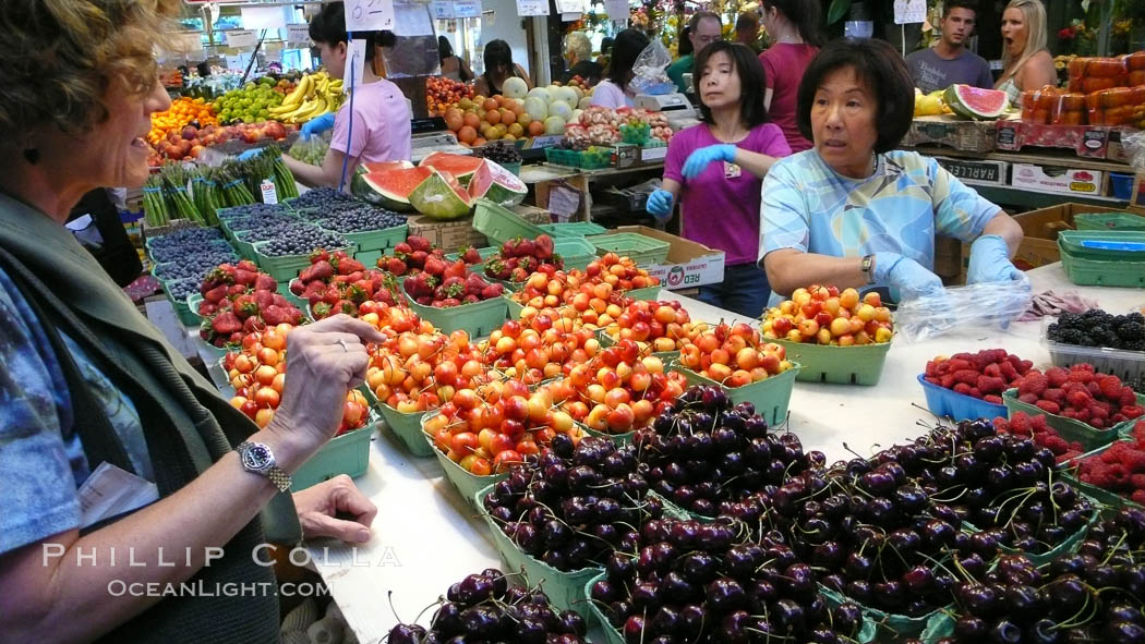 Public Market, Granville Island, Vancouver. British Columbia, Canada, natural history stock photograph, photo id 21198