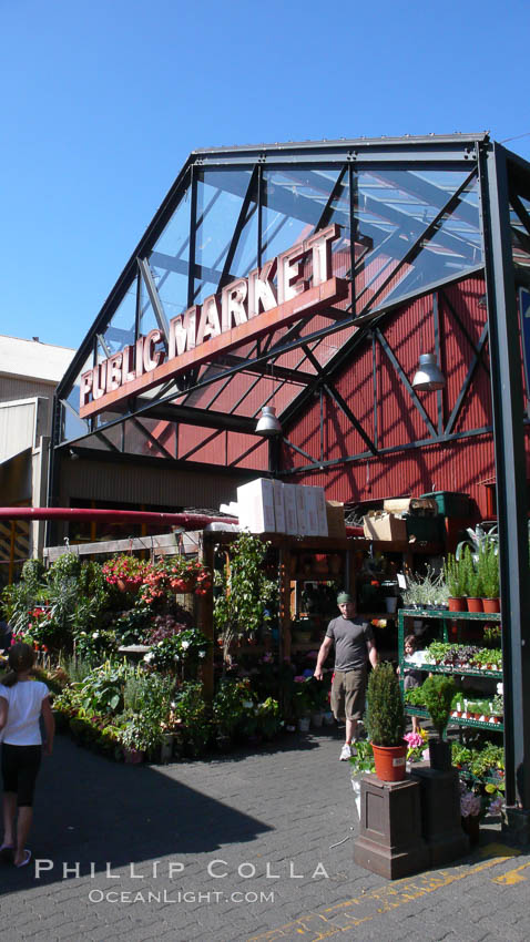 Public Market, Granville Island, Vancouver. British Columbia, Canada, natural history stock photograph, photo id 21197