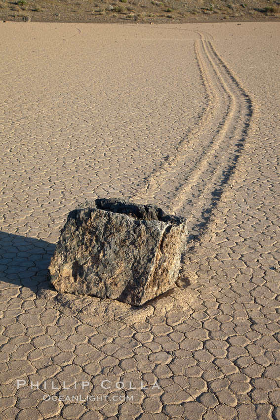 Sailing stone on the Death Valley Racetrack playa, Death Valley National  Park, California