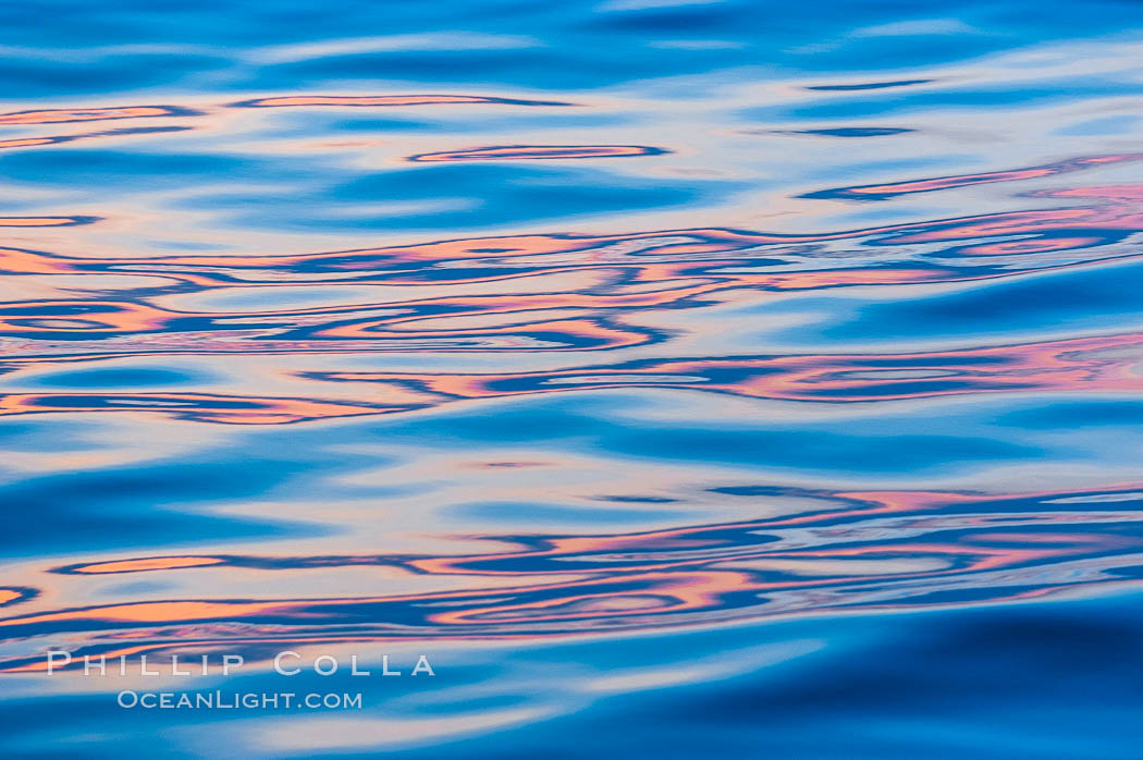 Sunset light is reflected on the placids waters. Bahamas, natural history stock photograph, photo id 10863