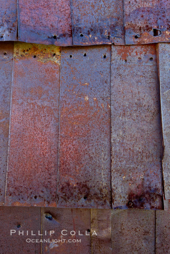 Rusted old metal siding, Kelley Building on Green Street. Bodie State Historical Park, California, USA, natural history stock photograph, photo id 23125
