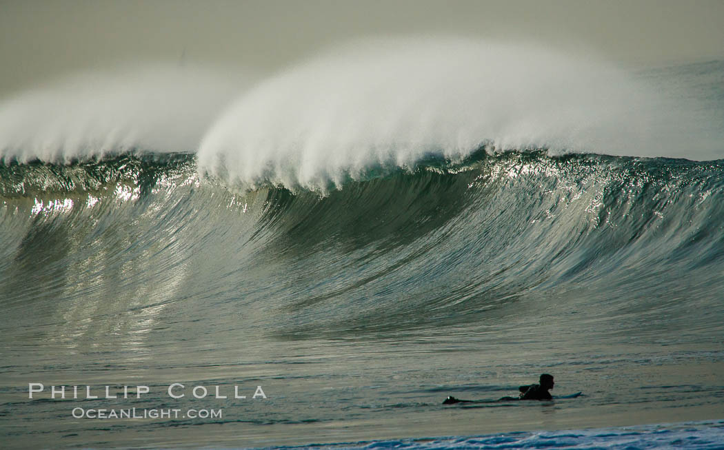 Salt Creek surf, pretty big day, winter, morning. Laguna Niguel, California, USA, natural history stock photograph, photo id 14851