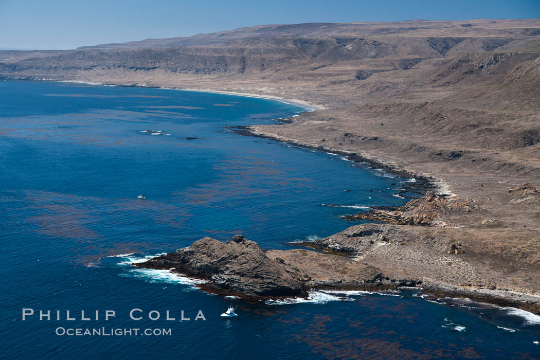 San Clemente Island Pyramid Head, the distinctive pyramid shaped southern end of the island. California, USA, natural history stock photograph, photo id 25982