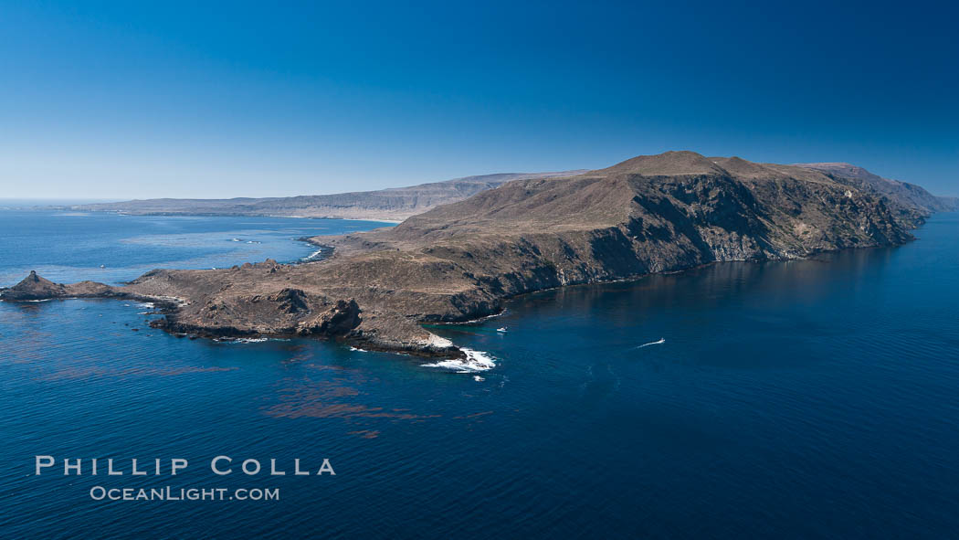 San Clemente Island Pyramid Head, the distinctive pyramid shaped southern end of the island. California, USA, natural history stock photograph, photo id 26006