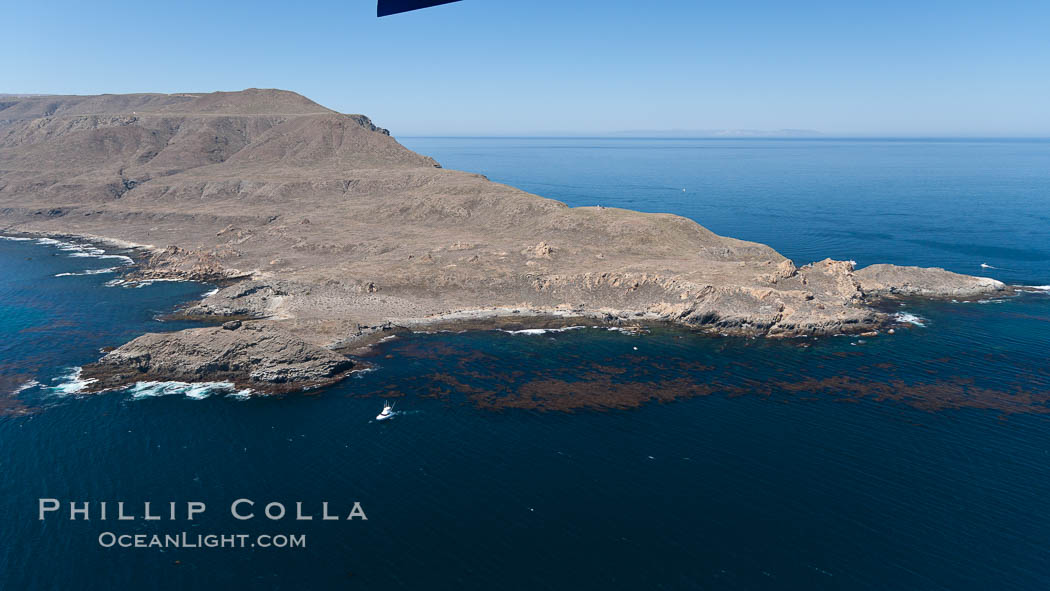 San Clemente Island Pyramid Head, the distinctive pyramid shaped southern end of the island. California, USA, natural history stock photograph, photo id 26010