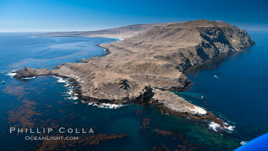 San Clemente Island Pyramid Head, the distinctive pyramid shaped southern end of the island. California, USA, natural history stock photograph, photo id 26004