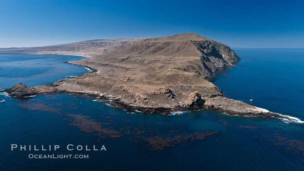 San Clemente Island Pyramid Head, the distinctive pyramid shaped southern end of the island. California, USA, natural history stock photograph, photo id 26008