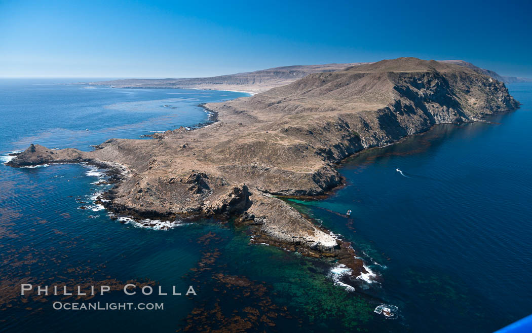 San Clemente Island Pyramid Head, the distinctive pyramid shaped southern end of the island. California, USA, natural history stock photograph, photo id 25977