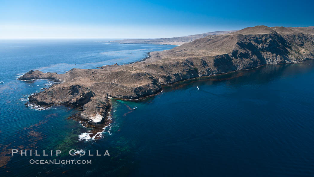 San Clemente Island Pyramid Head, the distinctive pyramid shaped southern end of the island. California, USA, natural history stock photograph, photo id 26001