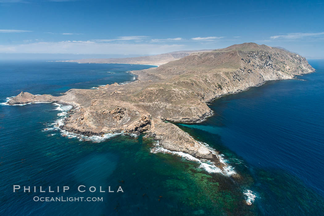 San Clemente Island Pyramid Head, the distinctive pyramid shaped southern end of the island. California, USA, natural history stock photograph, photo id 29358