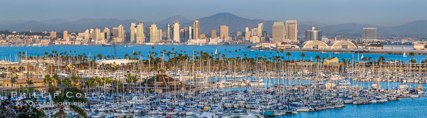 San Diego City Skyline viewed from Point Loma