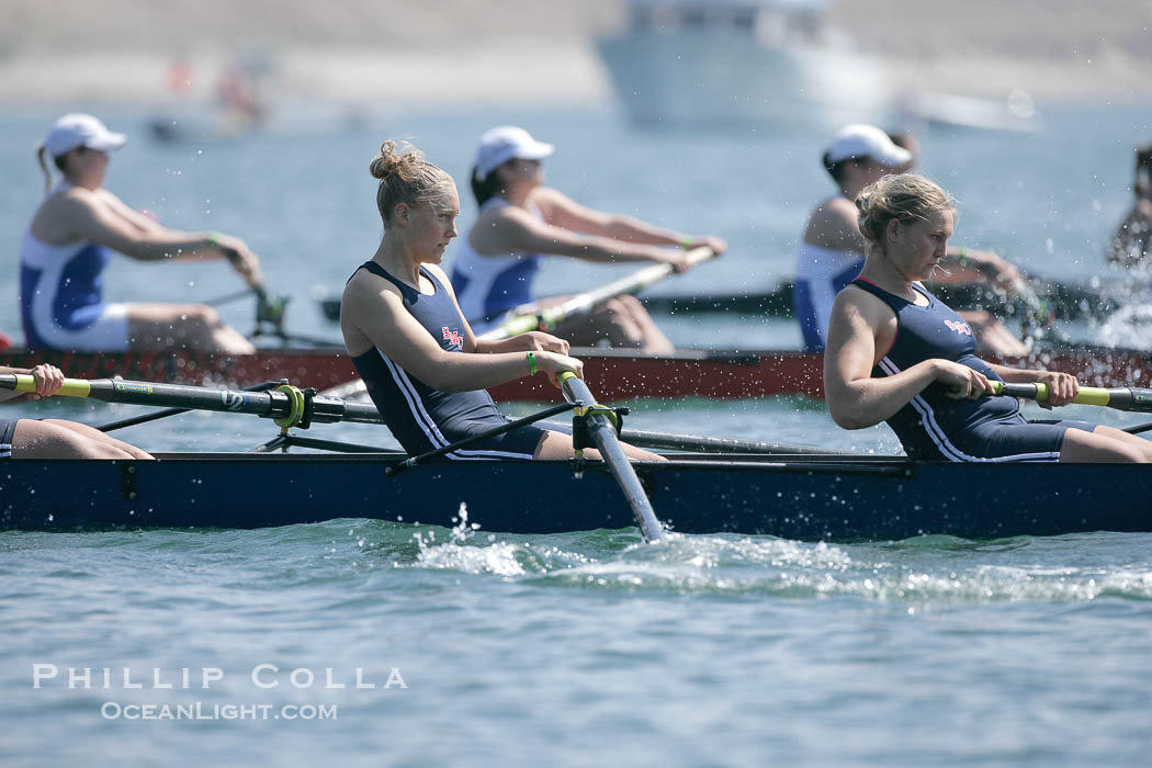 St. Mary's women race in the finals of the Women's Cal Cup final, 2007 San Diego Crew Classic., natural history stock photograph, photo id 18668