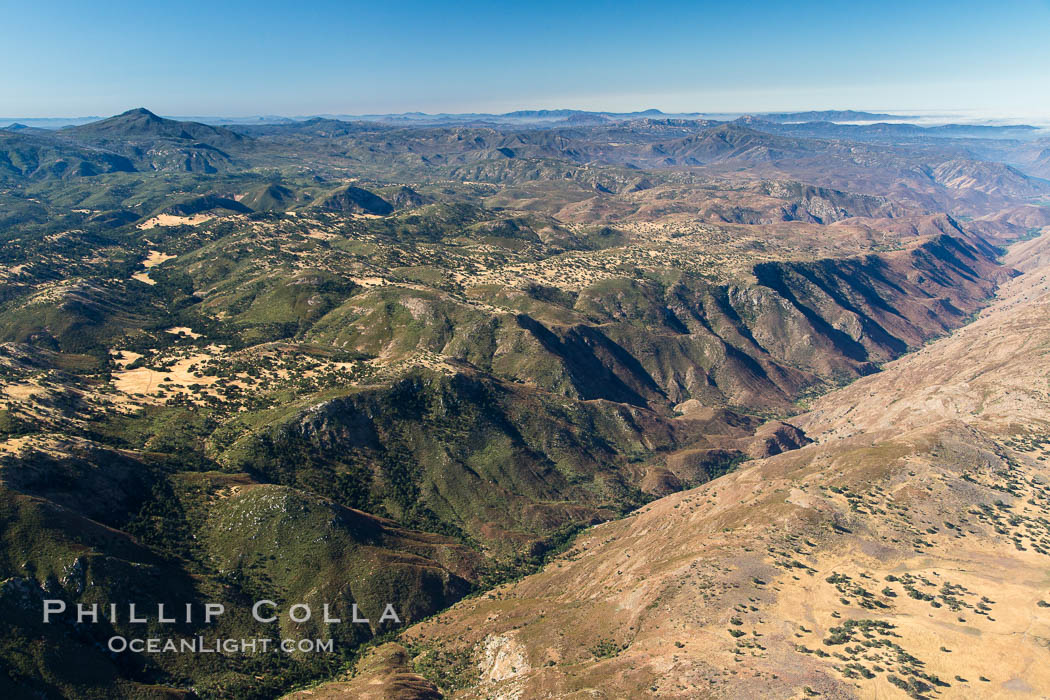 San Diego east county mountains, view from Santa Ysabel toward Ramona. California, USA, natural history stock photograph, photo id 27944