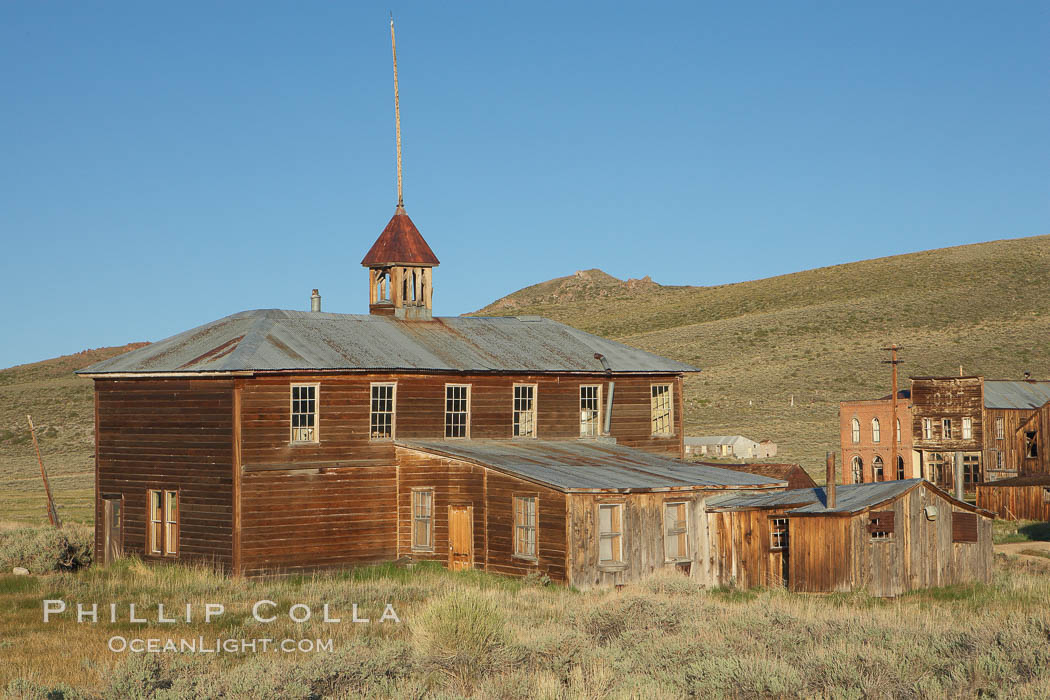 School house. Bodie State Historical Park, California, USA, natural history stock photograph, photo id 23155
