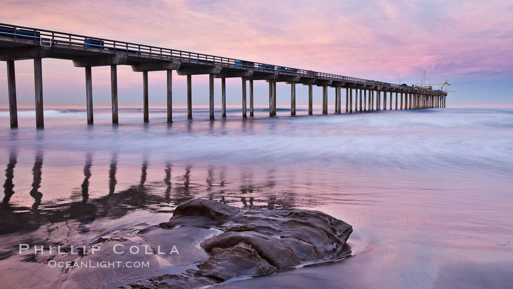 Scripps Pier, sunrise, Scripps Institution of Oceanography, La Jolla, California