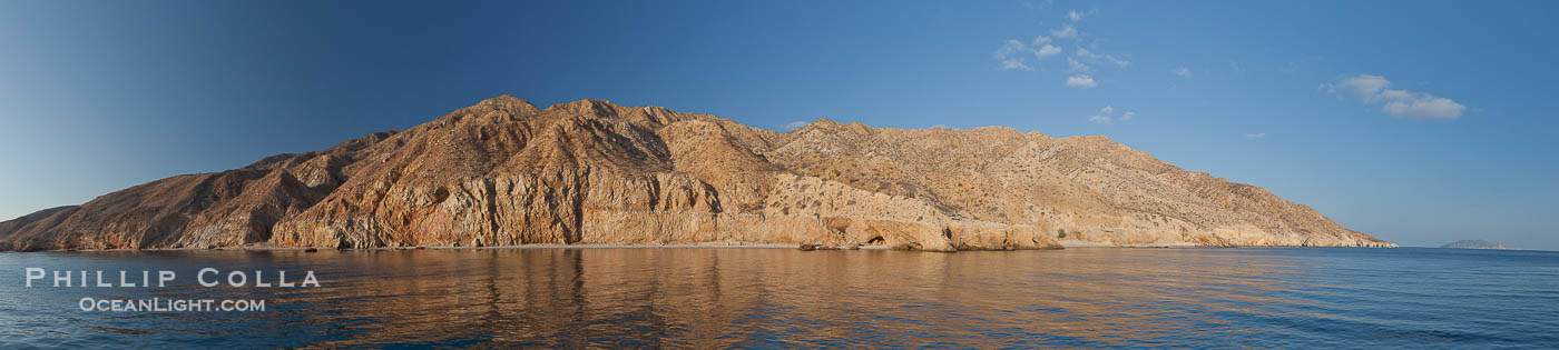 Sea of Cortez coastal scenic panorama, near La Paz, Baja California, Mexico., natural history stock photograph, photo id 27372