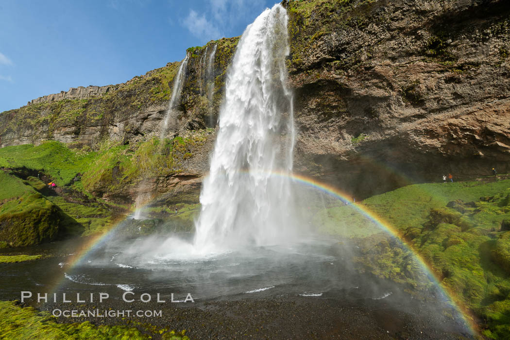 Seljalandsfoss waterfall in Iceland., natural history stock photograph, photo id 35804
