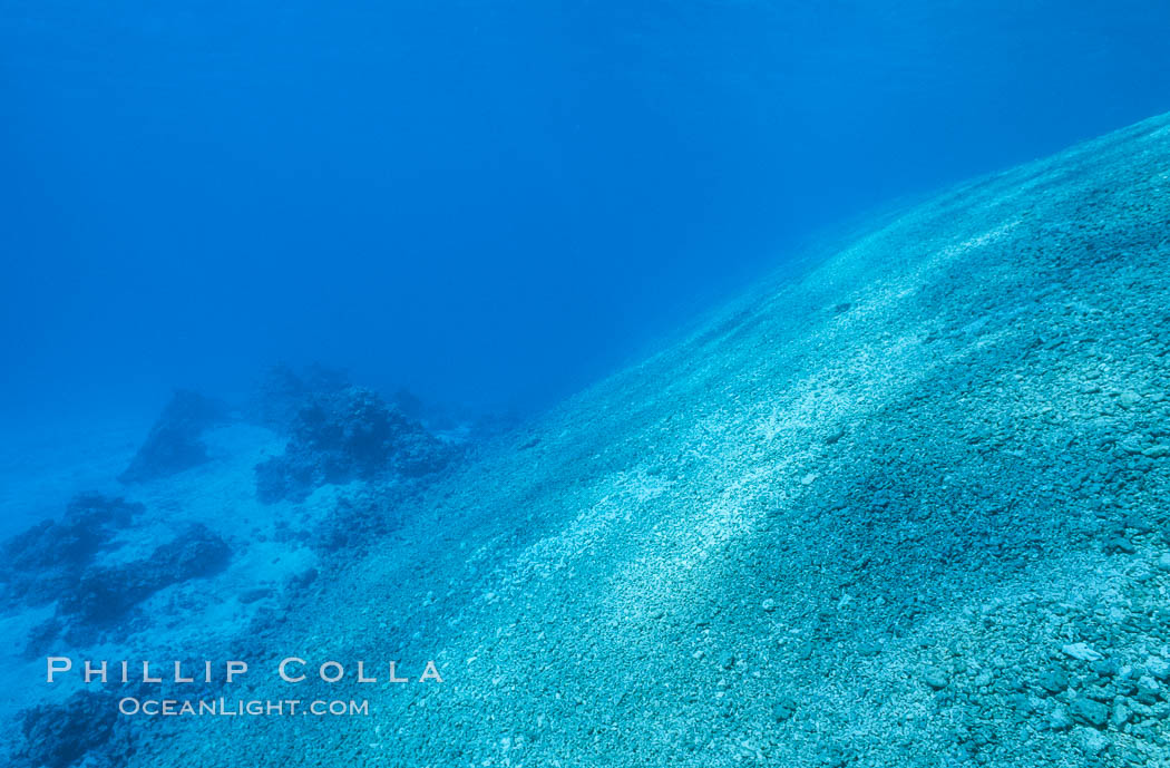 Slope from Reef to Lagoon, Rose Atoll. Rose Atoll National Wildlife Refuge, American Samoa, USA, natural history stock photograph, photo id 00797