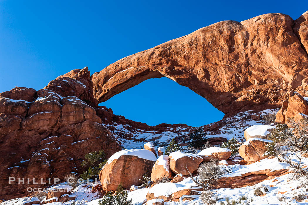 South Window, eastern face, sunrise, winter., natural history stock photograph, photo id 18152