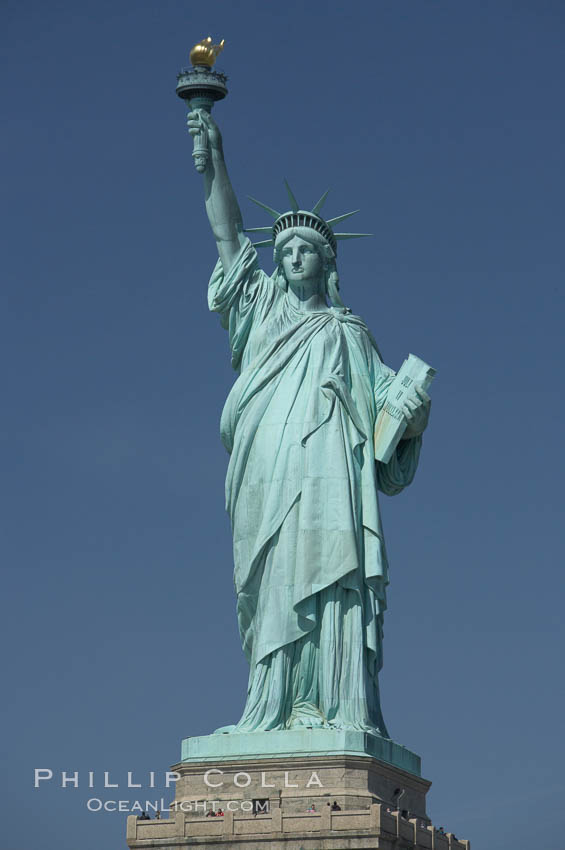 The Statue of Liberty, New York Harbor. Statue of Liberty National Monument, New York City, USA, natural history stock photograph, photo id 11084