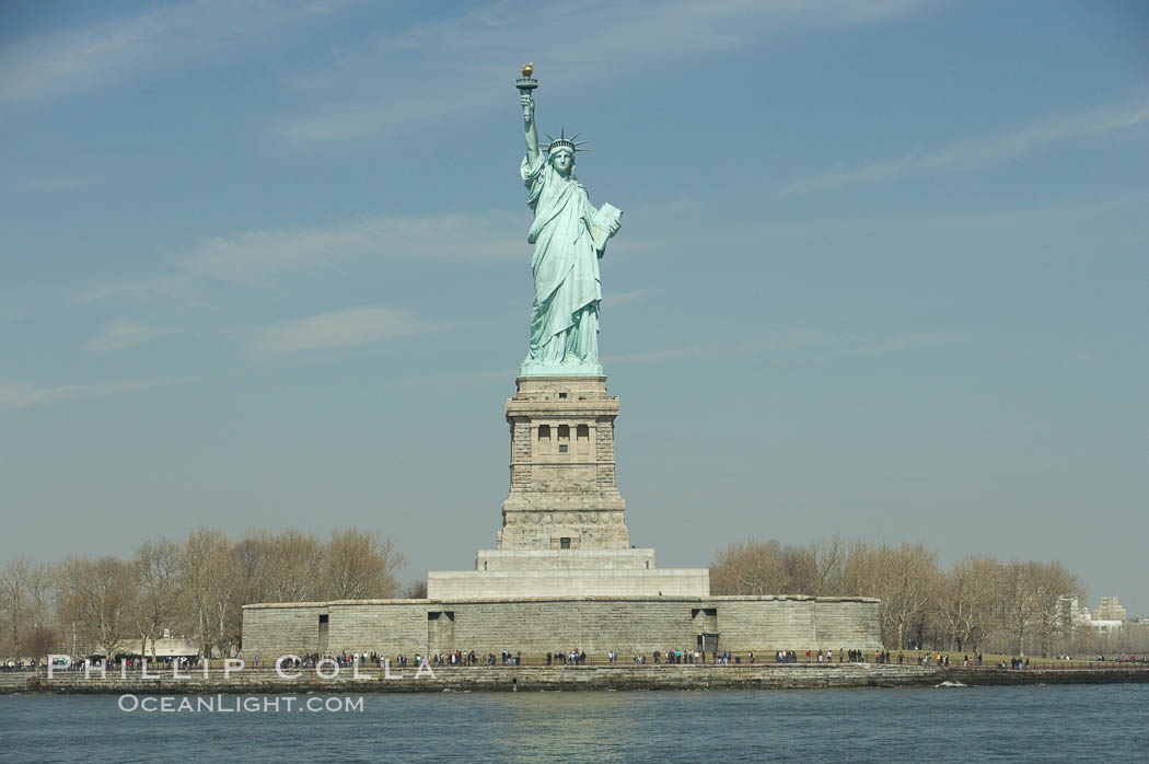 The Statue of Liberty, New York Harbor. Statue of Liberty National Monument, New York City, USA, natural history stock photograph, photo id 11087
