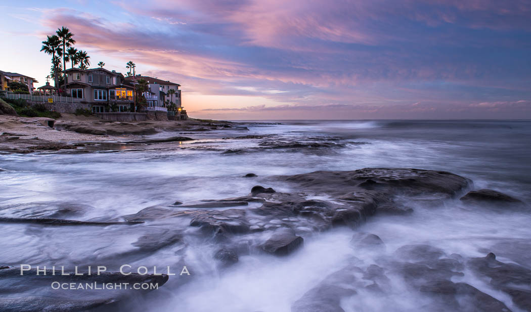 Sunrise Clouds and Surf, Hospital Point, La Jolla