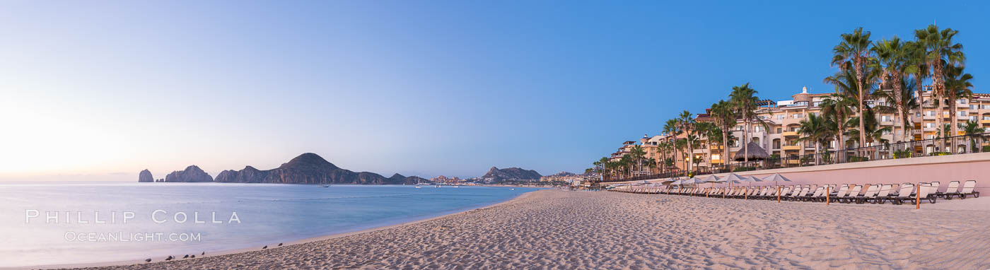 Sunrise on Medano Beach, on the coast of Cabo San Lucas, Mexico. Baja California, natural history stock photograph, photo id 28948