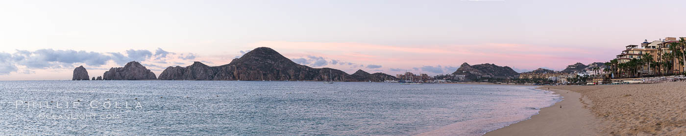 Sunrise on Medano Beach, on the coast of Cabo San Lucas, Mexico. Baja California, natural history stock photograph, photo id 28957
