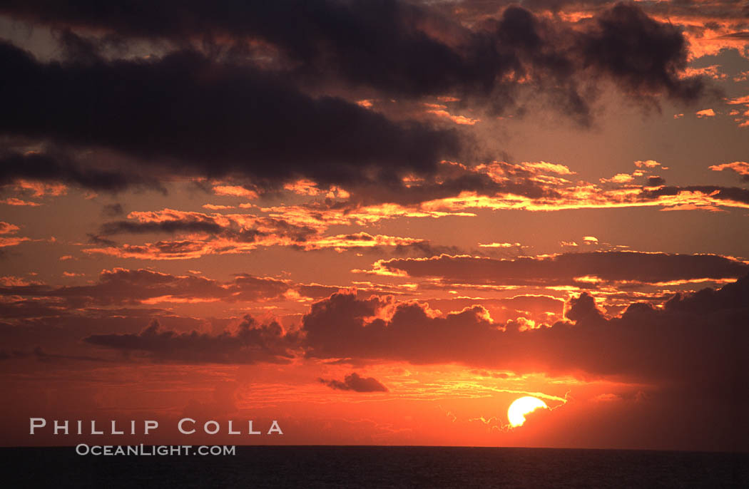 Sunset. Maui, Hawaii, USA, natural history stock photograph, photo id 06224