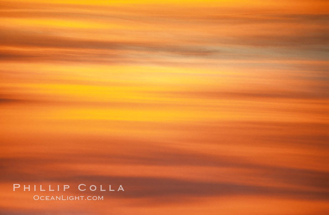 Clouds and sunlight, La Jolla, California