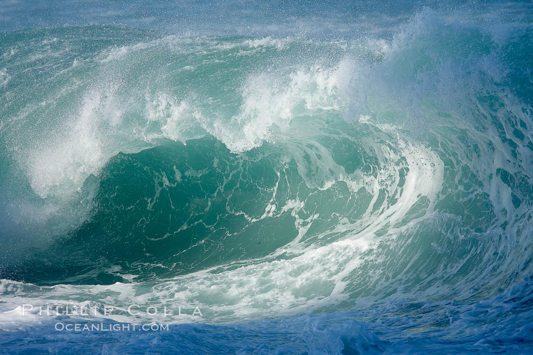 Wave. La Jolla, California, USA, natural history stock photograph, photo id 18283