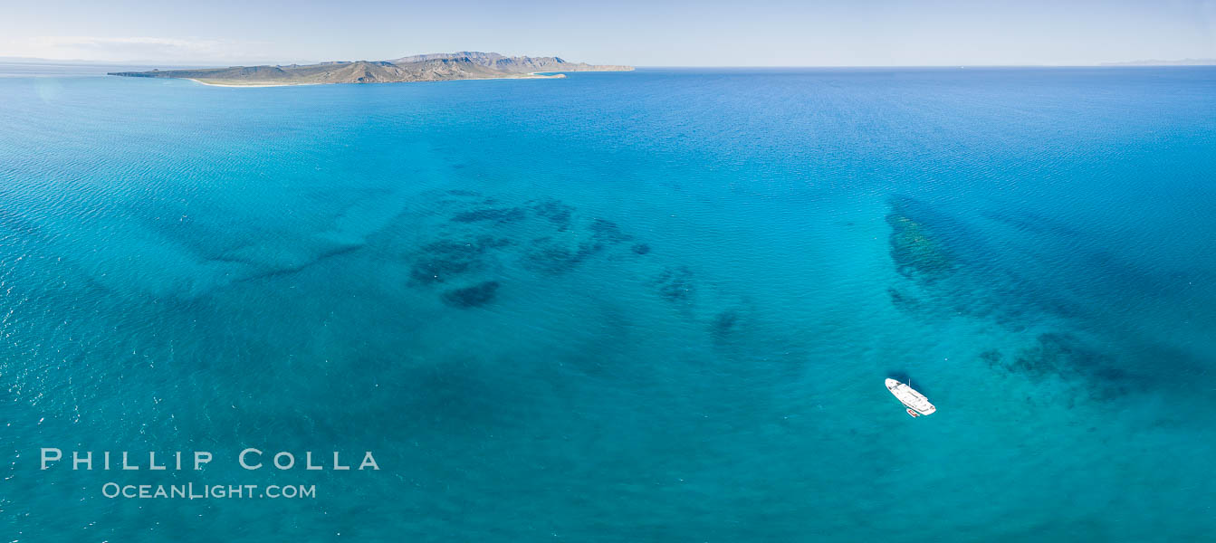 Suwanee Reef, Sea of Cortez, Aerial Photo. Baja California, Mexico, natural history stock photograph, photo id 32367