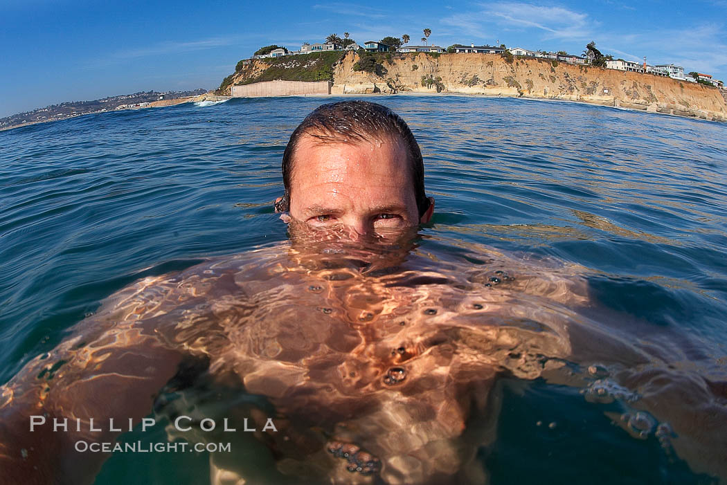 Bored photographer takes own picture, Tabletop, Cardiff by the Sea, California