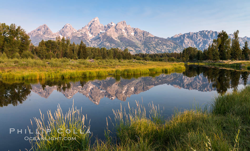 Teton Range from Schwabacher Landing, Grand Teton National Park