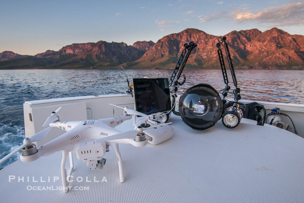 Toys: Drone, Underwater Camera Housing, Fishing Rod and SCUBA tanks., natural history stock photograph, photo id 32423