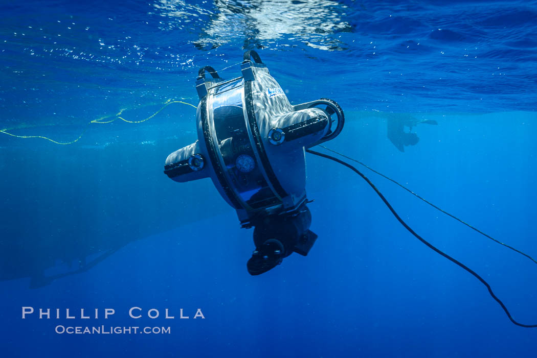Underwater ROV Preparing to Dive at Clipperton Island. France, natural history stock photograph, photo id 32964