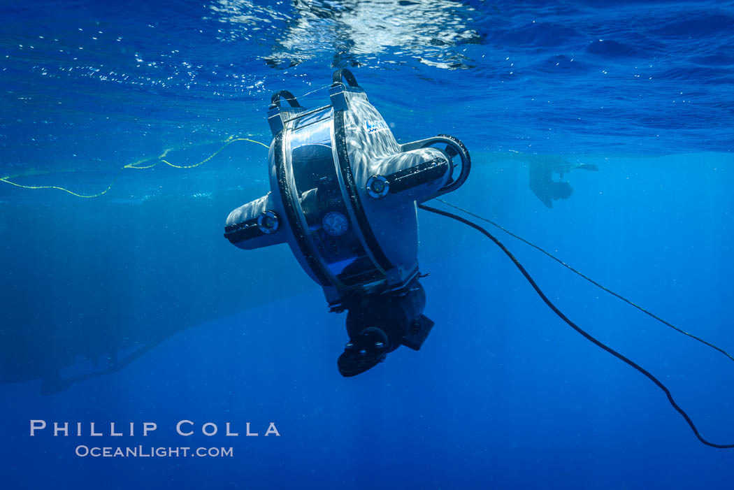 Underwater ROV Preparing to Dive at Clipperton Island