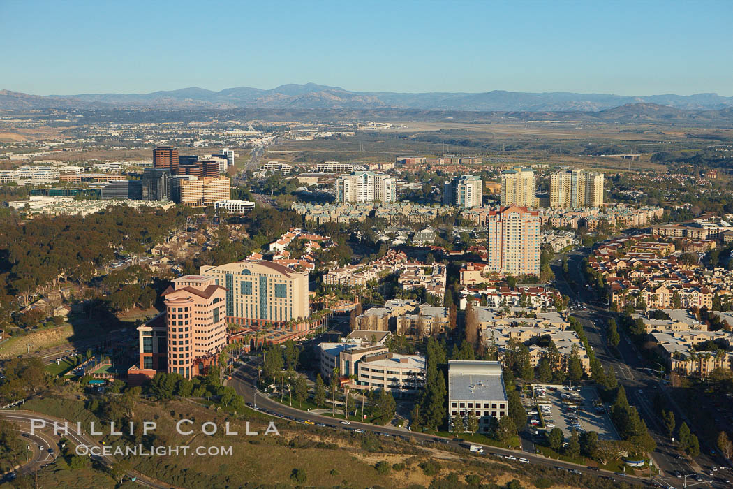 University City, a community in La Jolla, hotels and office buildings. California, USA, natural history stock photograph, photo id 22356