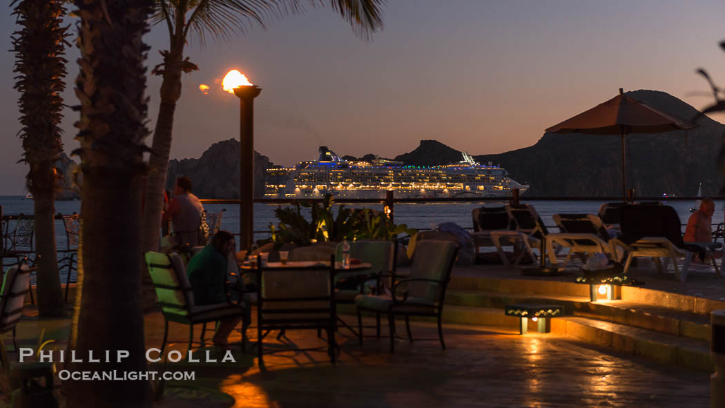 Villa del Palmar resort, sunset., natural history stock photograph, photo id 28942
