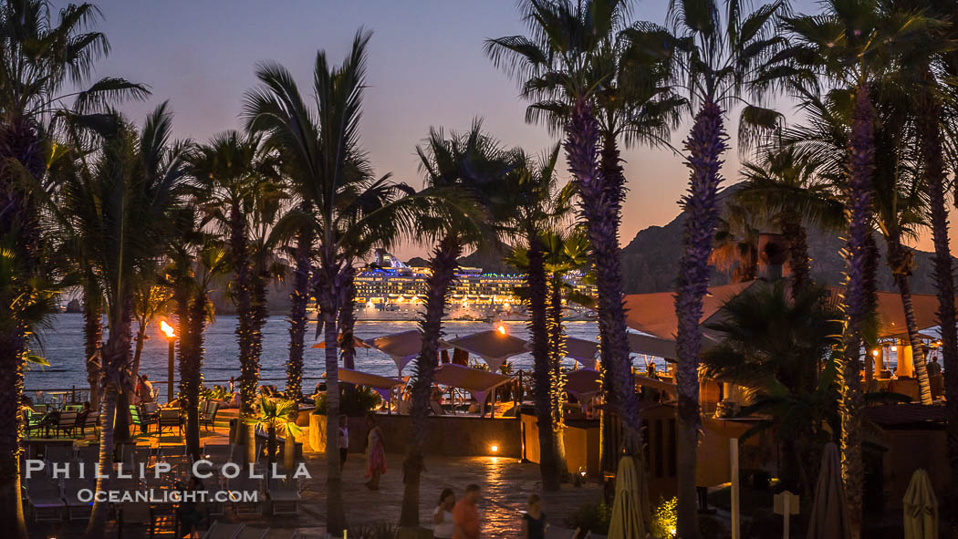 Villa del Palmar resort, sunset., natural history stock photograph, photo id 28944