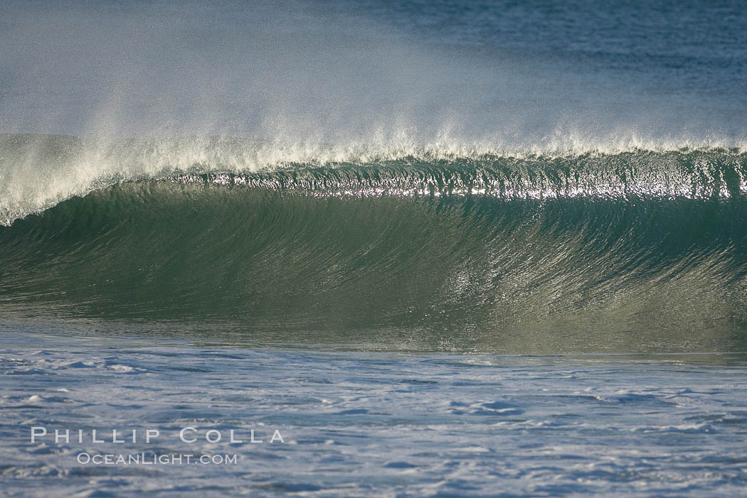 Jetties, Carlsbad, morning surf. Warm Water Jetties, California, USA, natural history stock photograph, photo id 17927