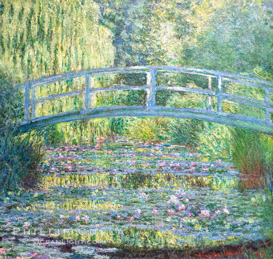 Water Lily Pond, Green Harmony, 1899, Claude Monet, Musee d'Orsay, Paris. Musee dOrsay, France, natural history stock photograph, photo id 35615